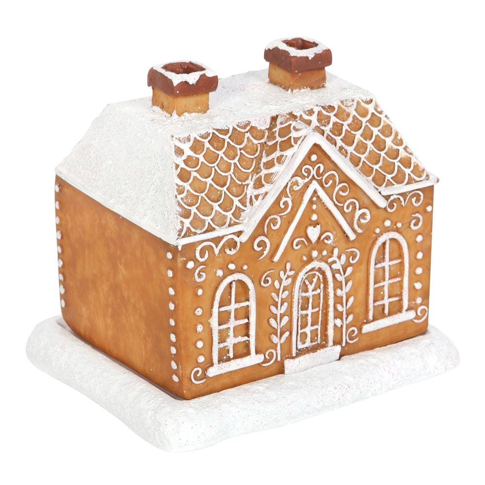 Gingerbread House Incense Cone Burner - Crystal Nest