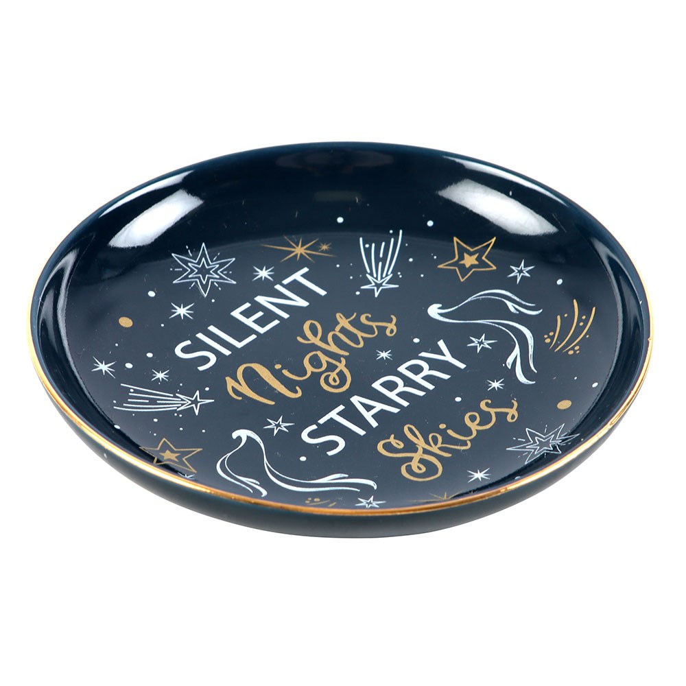 Silent Nights Starry Skies Trinket Dish | Blue Celestial Jewellery Holder