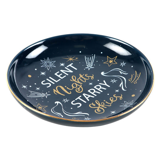 Silent Nights Starry Skies Trinket Dish | Blue Celestial Jewellery Holder