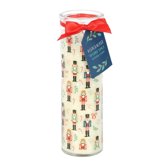 Nutcracker Festive Spice Tube Candle | Christmas Scented Candle Gift