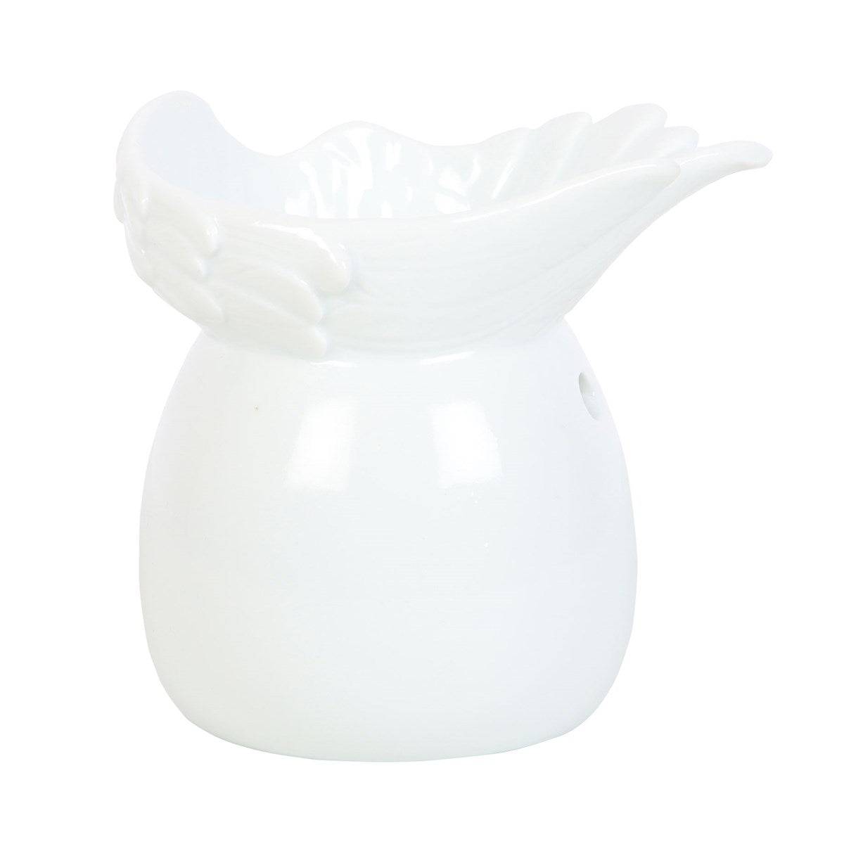 Angel Wing Dish Ceramic Oil Burner - Crystal Nest