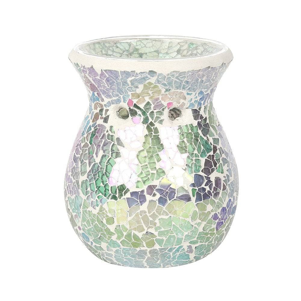 Small Iridescent Crackle Oil Burner - Crystal Nest
