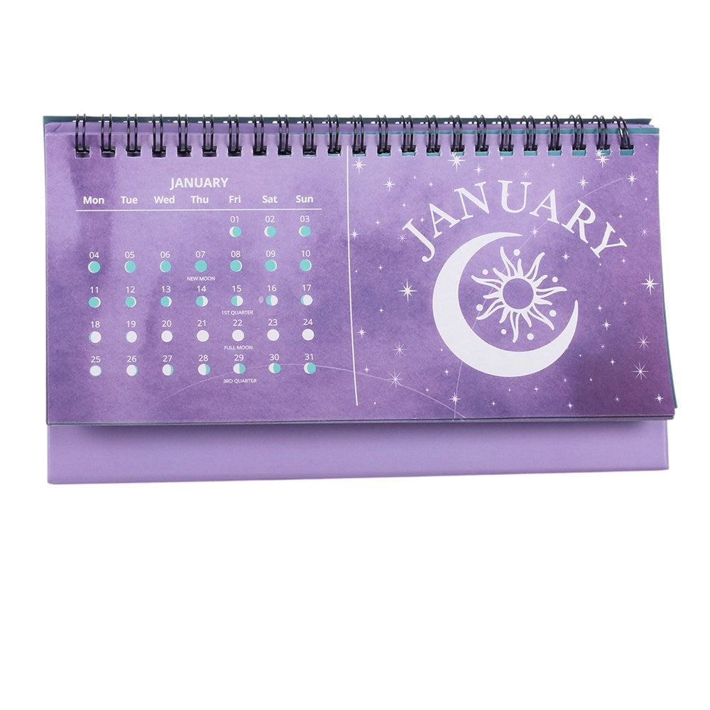 2027 Moon Phase Desk Calendar | Lunar Calendar - Crystal Nest
