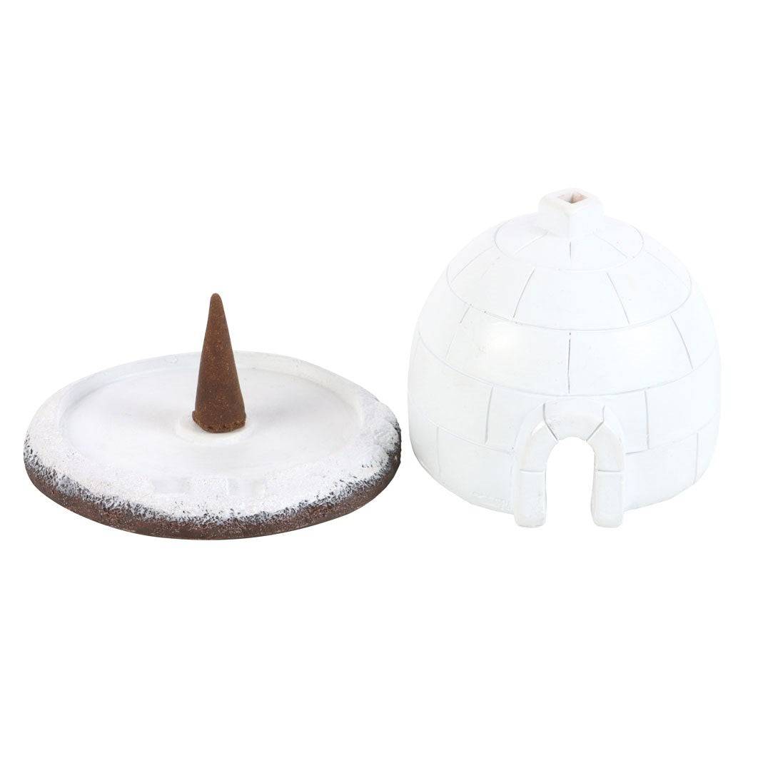 Winter Igloo Incense Cone Burner - Crystal Nest