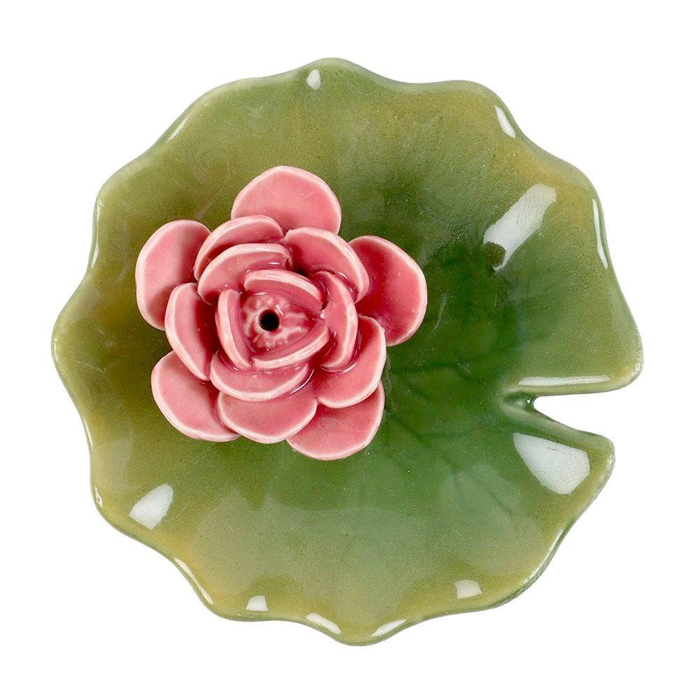 Lily Pad Trinket Dish & Incense Stick Holder - Crystal Nest
