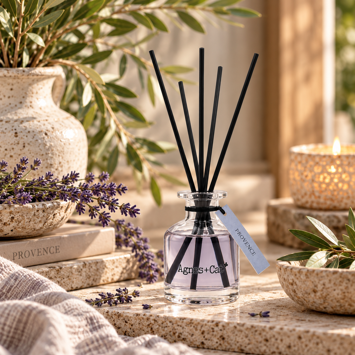 Provence Reed Diffuser 140ml | Agnes & Cat - Crystal Nest