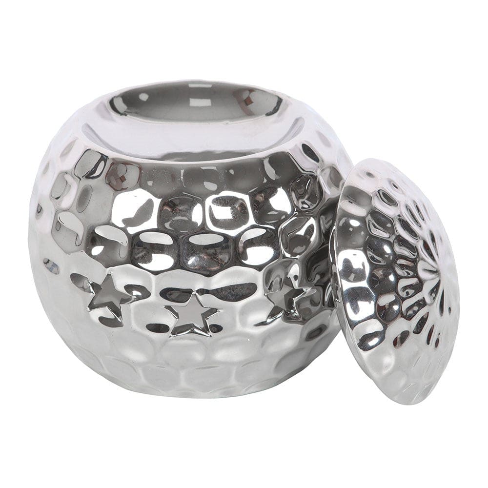 Silver Disco Ball Oil Burner - Crystal Nest
