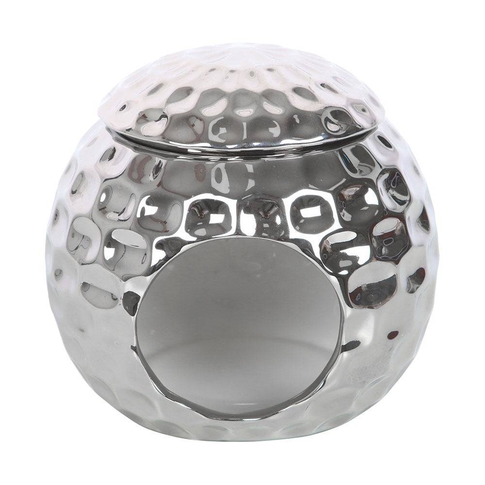 Silver Disco Ball Oil Burner - Crystal Nest
