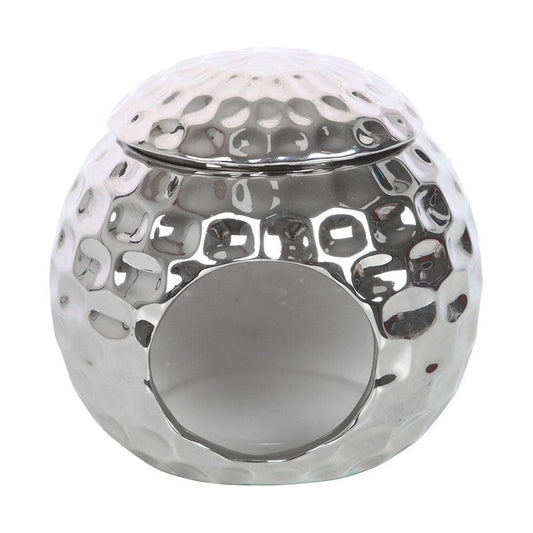 Silver Disco Ball Oil Burner - Crystal Nest