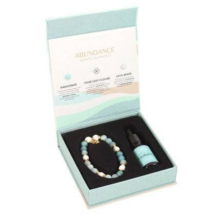 Abundance Amazonite Crystal Essential Oil Bracelet - Crystal Nest