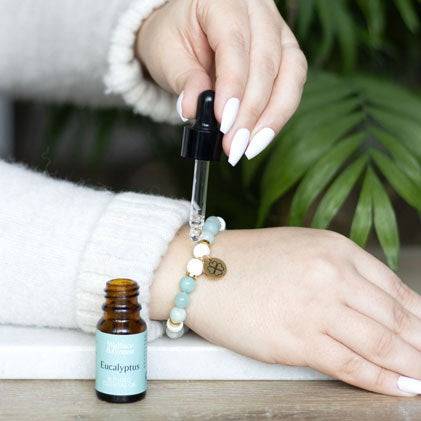 Abundance Amazonite Crystal Essential Oil Bracelet - Crystal Nest