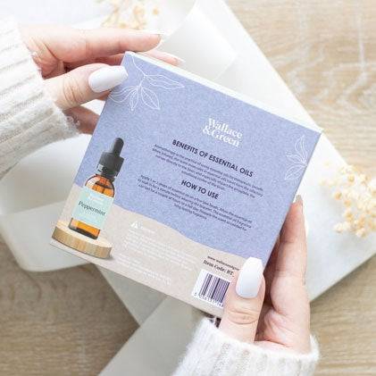 Inner Peace Blue Lace Agate Crystal Essential Oil Bracelet - Crystal Nest