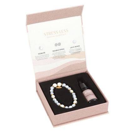 Stress Less Howlite Crystal Essential Oil Bracelet - Crystal Nest