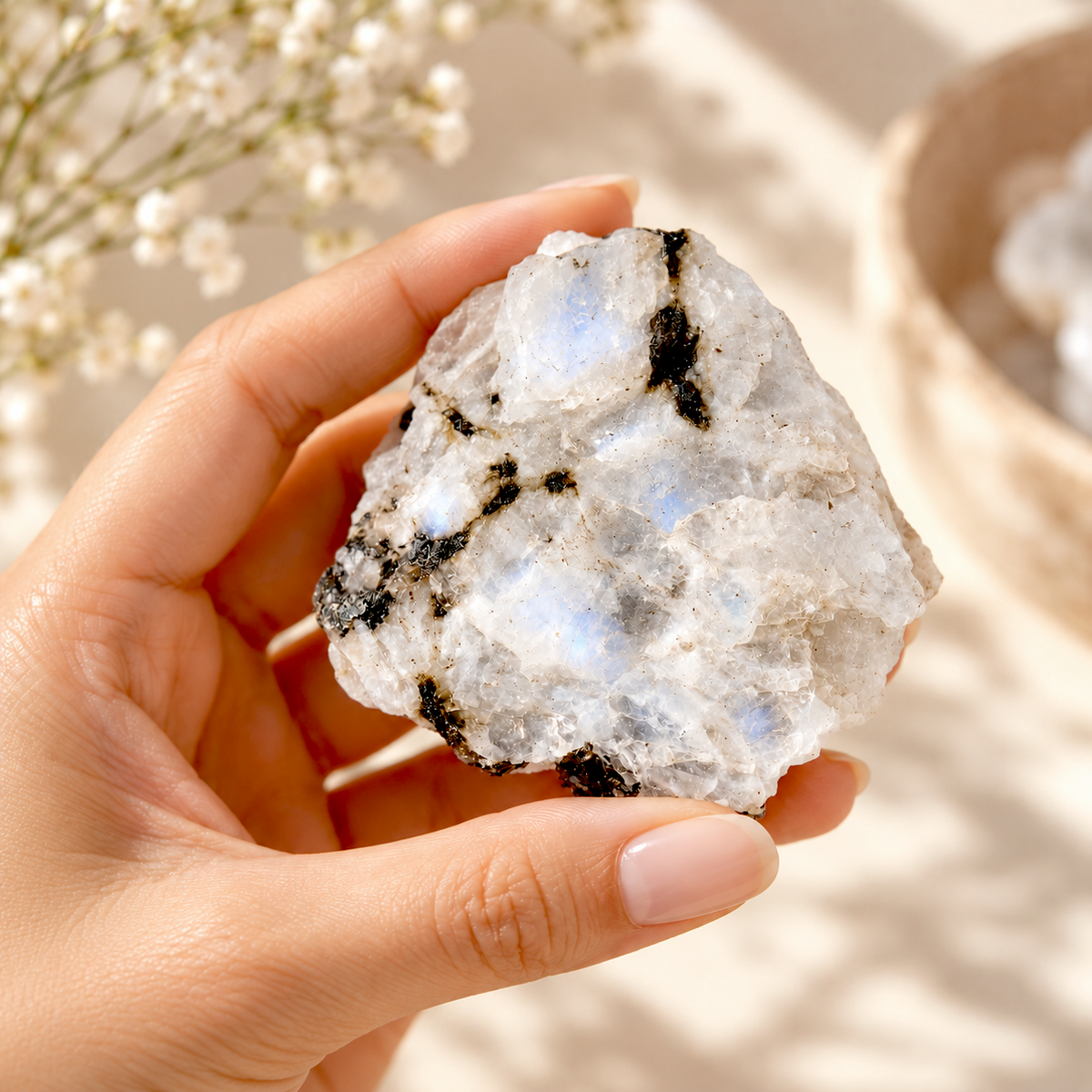 Rough Blue Moonstone Crystal