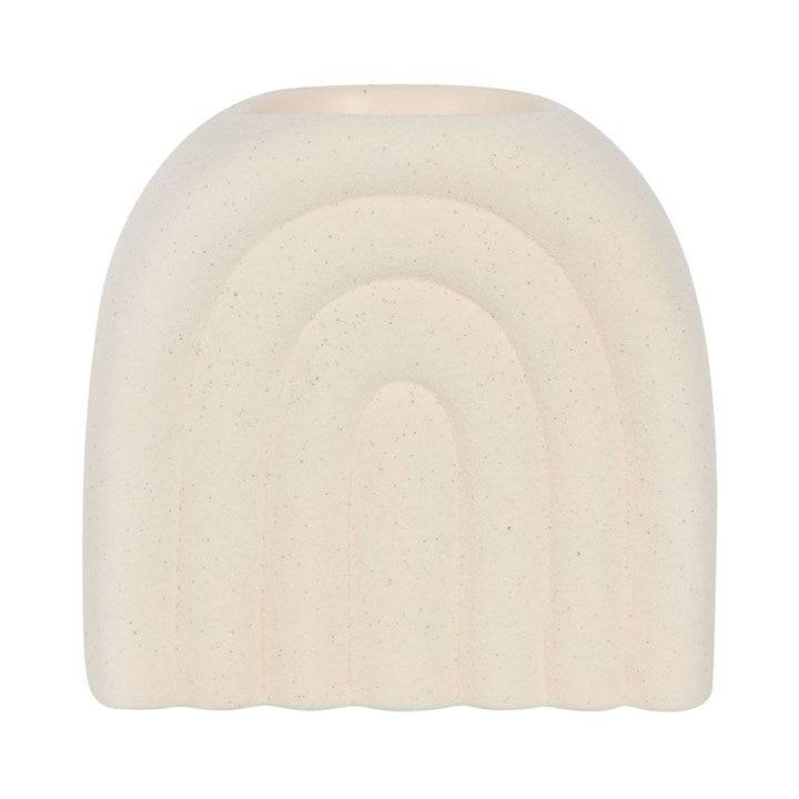 Cream Arch Oil and Wax Melt Burner - Crystal Nest