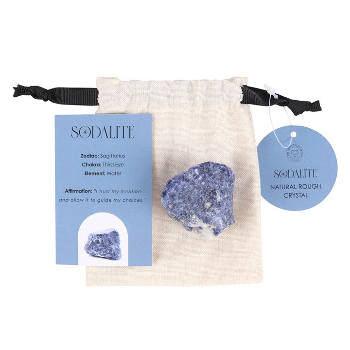 Sodalite Rough Healing Crystal - Intuition and Positive Thinking - Crystal Nest