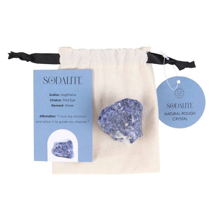 Sodalite Rough Healing Crystal - Intuition and Positive Thinking - Crystal Nest