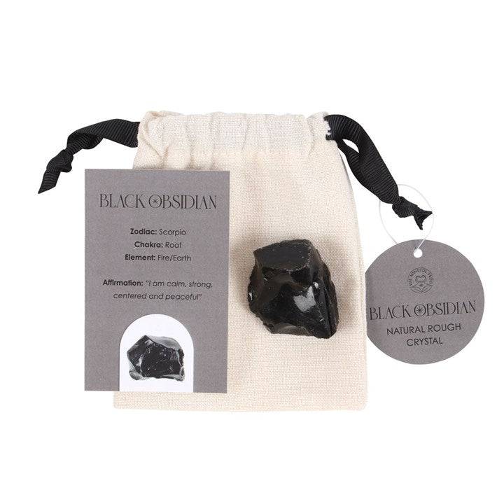 Black Obsidian Rough Healing Crystal - Protection and Grounding - Crystal Nest