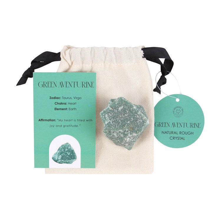 Green Aventurine Rough Healing Crystal - Calm and Confidence - Crystal Nest