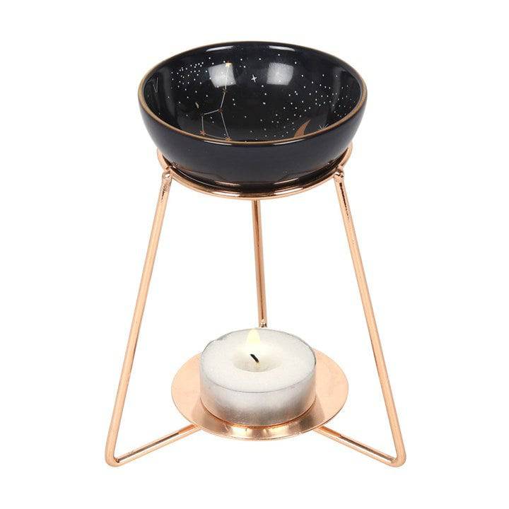 Constellation Oil Burner on Metal Base - Crystal Nest