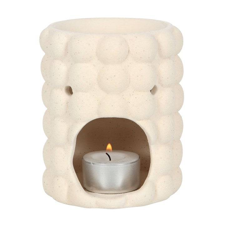 Cream Bubble Oil and Wax Melt Burner - Crystal Nest