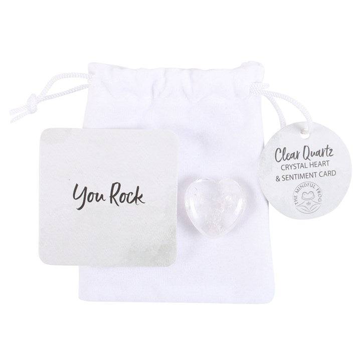 You Rock - Clear Quartz Crystal Heart – A Symbol of Clarity and Peace - Crystal Nest