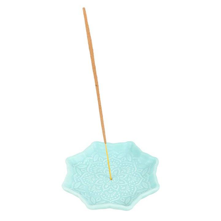Turquoise Mandala Incense Stick Holder - Crystal Nest