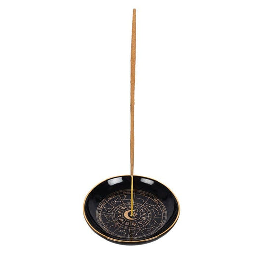 Astrology Wheel Incense Holder - Crystal Nest