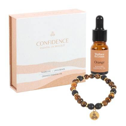 Confidence Tiger's Eye Crystal Essential Oil Bracelet - Crystal Nest