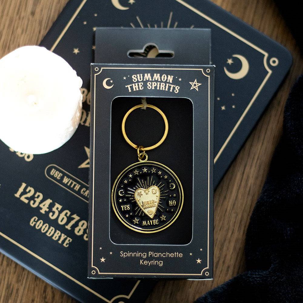 Spinning Talking Board Planchette Keyring - Crystal Nest