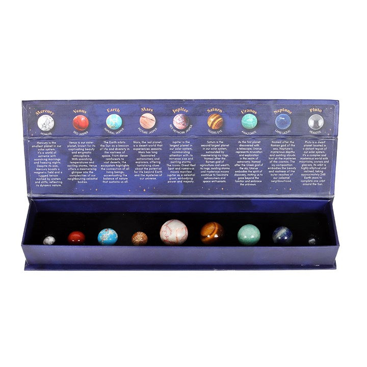Solar System Gemstone Crystal Sphere Set - Crystal Nest