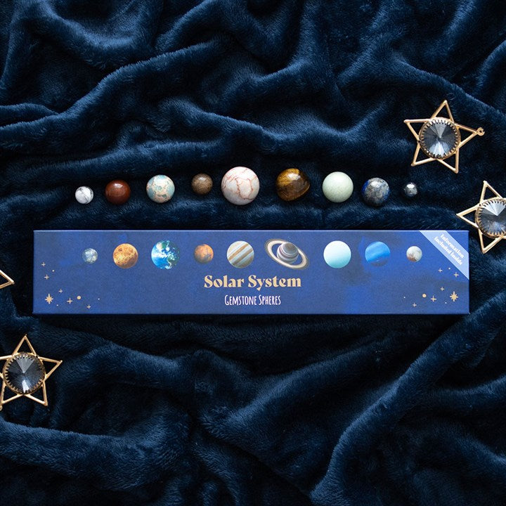 Solar System Gemstone Crystal Sphere Set - Crystal Nest