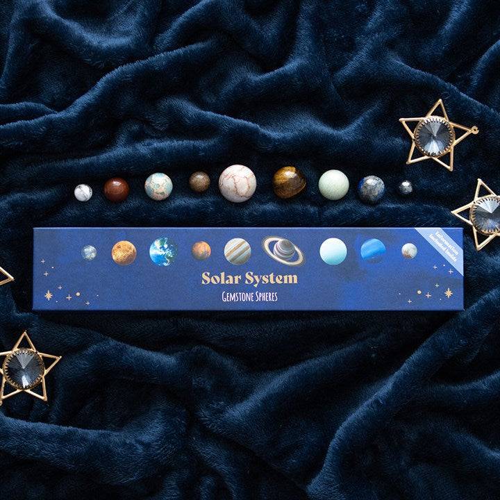 Solar System Gemstone Crystal Sphere Set - Crystal Nest