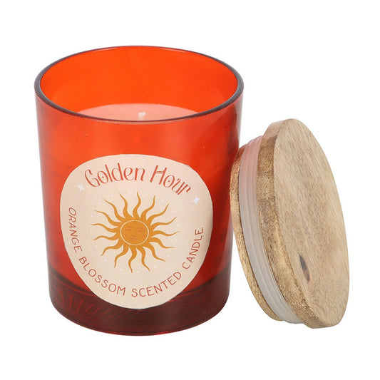 Golden Hour Orange Blossom Candle - Crystal Nest