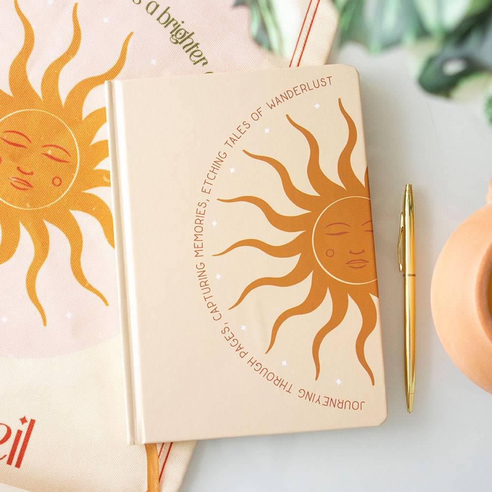 Gratitude Sun A5 Notebook - Crystal Nest