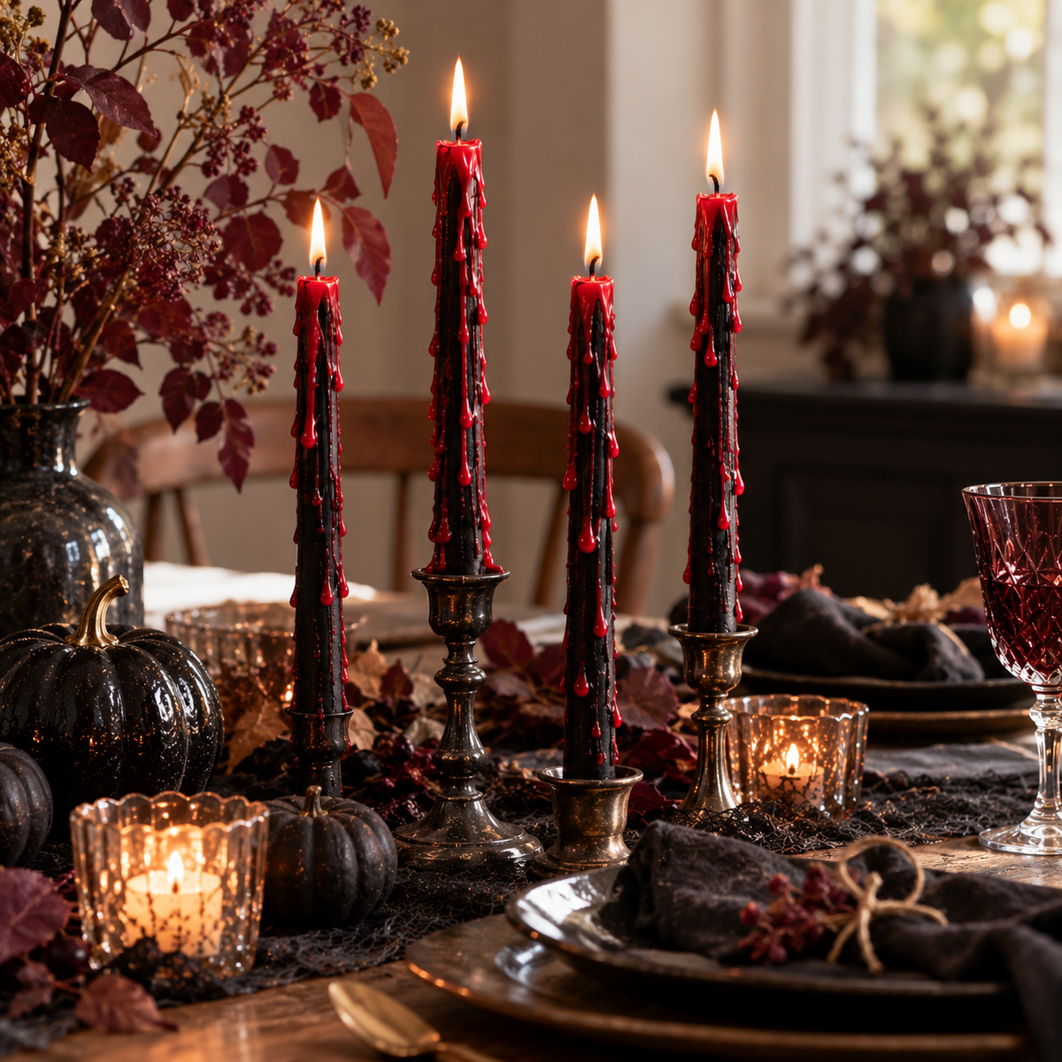 Vampire Tears Bleeding Candles | Pack of 4 - Crystal Nest