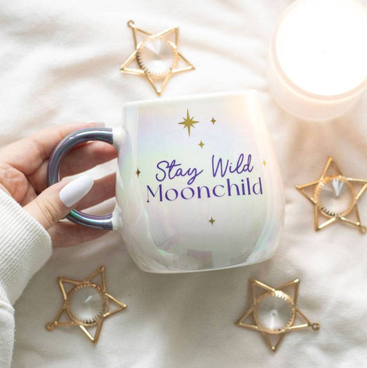 Stay Wild Moon Child Opalescent Mug - Crystal Nest