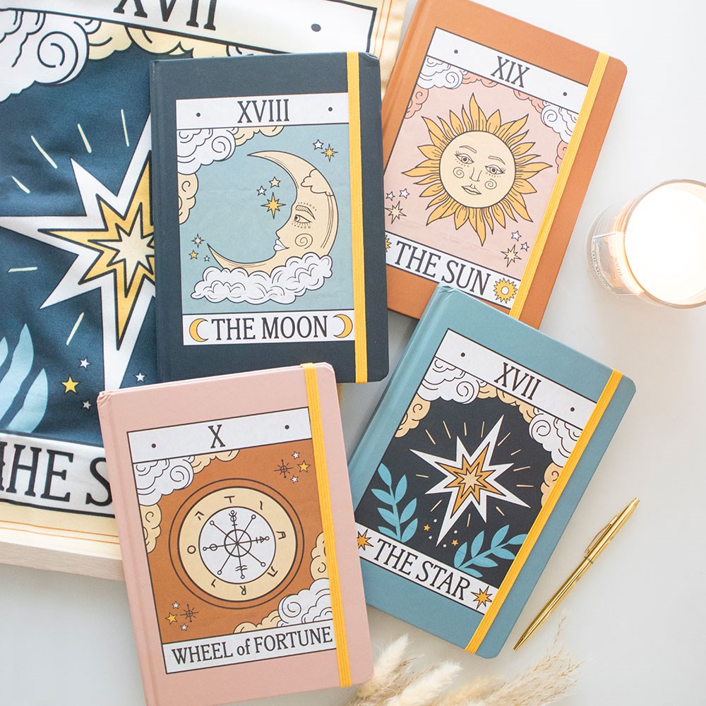 The Moon Tarot A5 Notebook - Crystal Nest