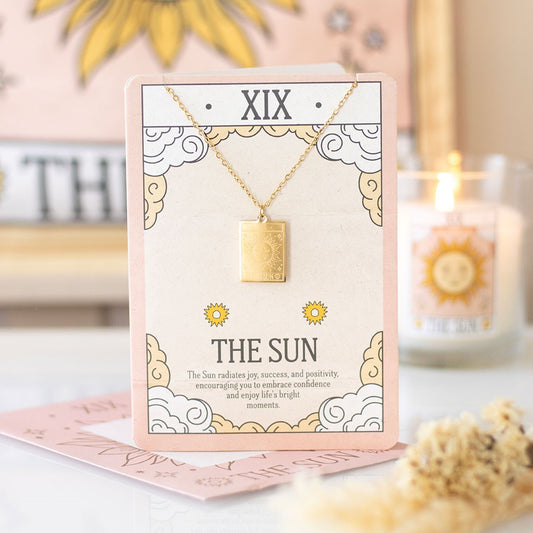 The Sun Tarot Necklace & Greeting Card - Crystal Nest