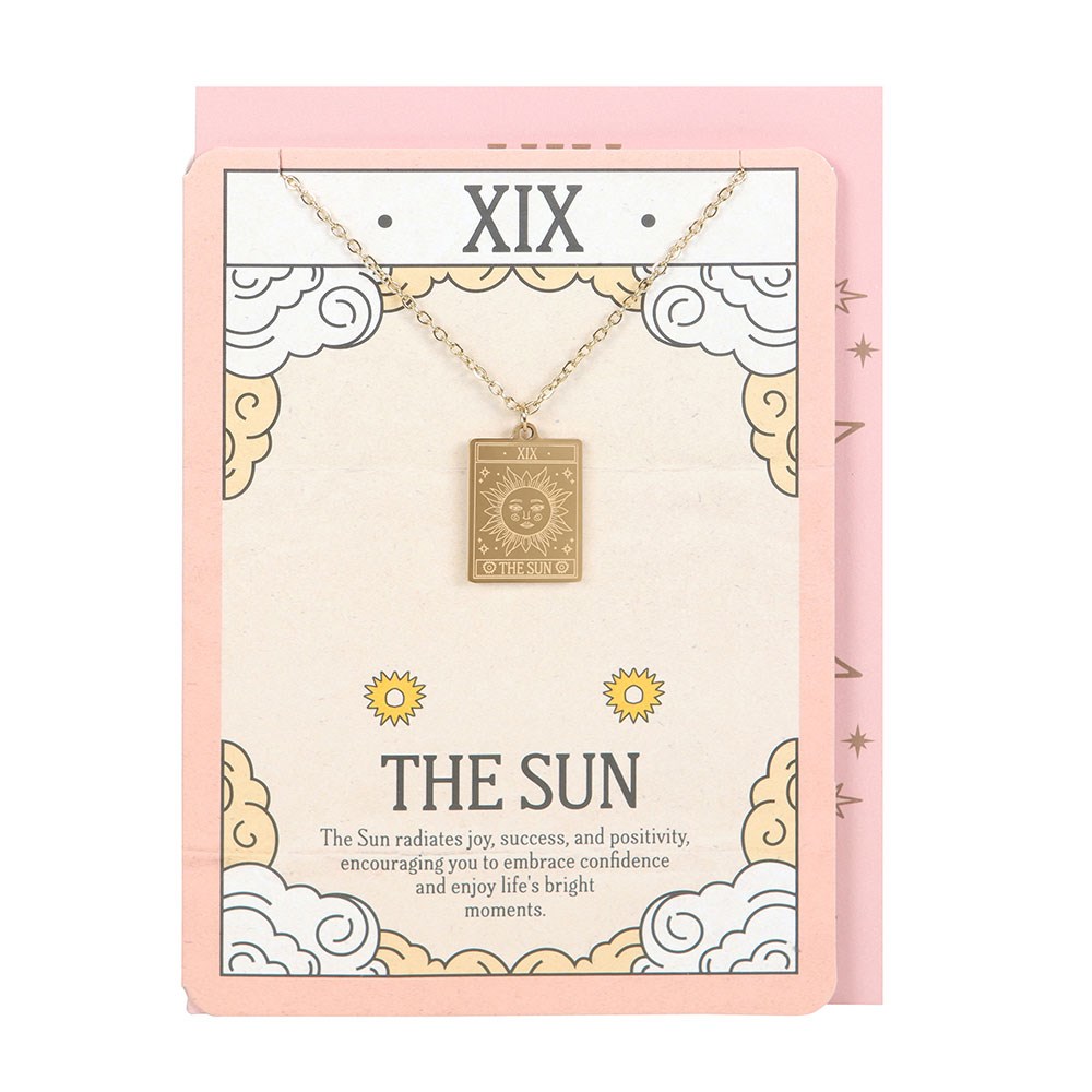 The Sun Tarot Necklace & Greeting Card - Crystal Nest