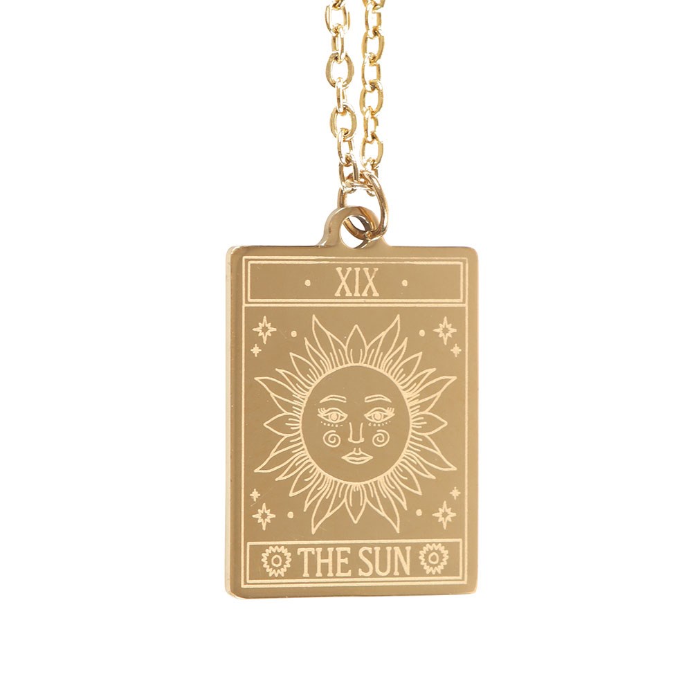 The Sun Tarot Necklace & Greeting Card - Crystal Nest