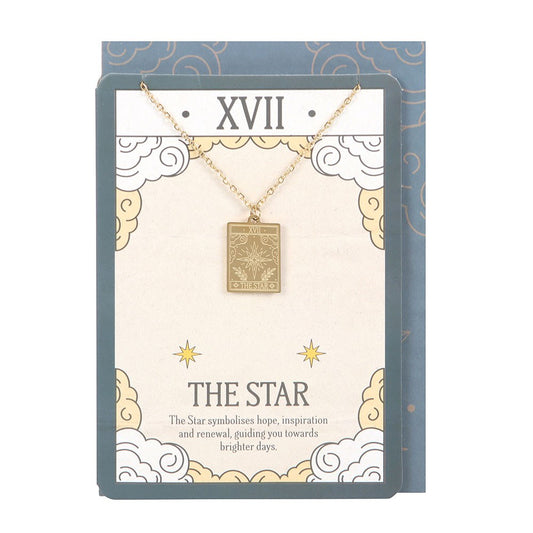 The Star Tarot Necklace & Greeting Card - Crystal Nest