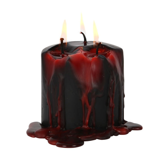 Vampire Blood Pillar Candle | Bleeding Wax Effect | Small - Crystal Nest