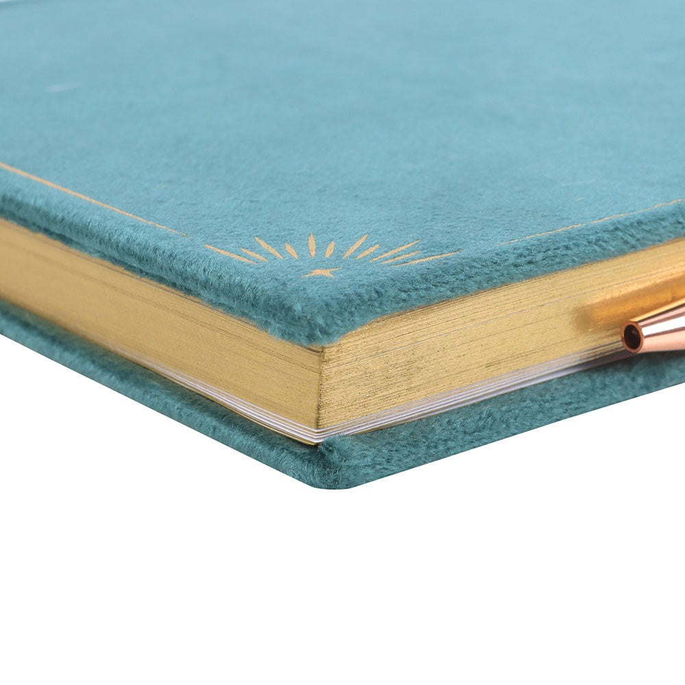 Book of Abundance Journal with Green Aventurine Crystal Pen - Crystal Nest
