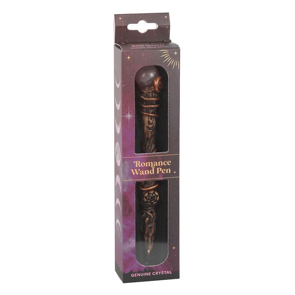 Rose Quartz Romance Wand Pen - Crystal Nest