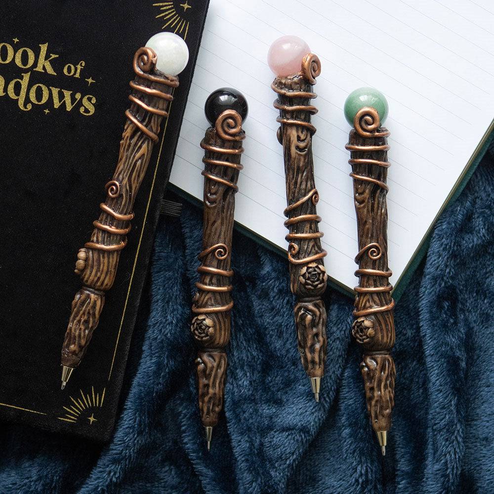 Rose Quartz Romance Wand Pen - Crystal Nest