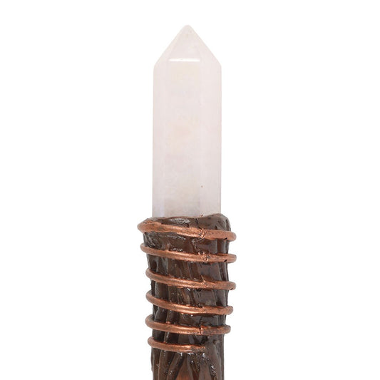 Energy Clearing Aura Quartz Crystal Wand - Crystal Nest