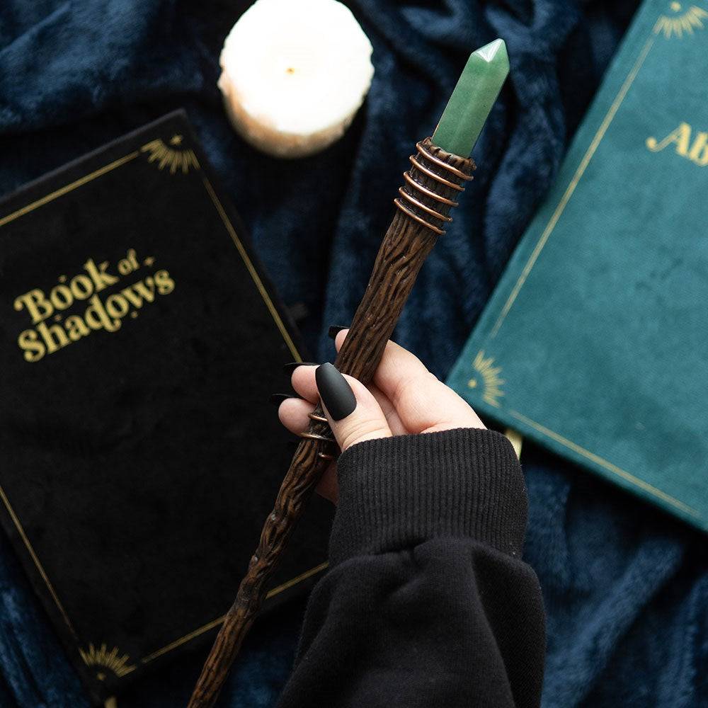 Abundance Green Aventurine Crystal Wand - Crystal Nest