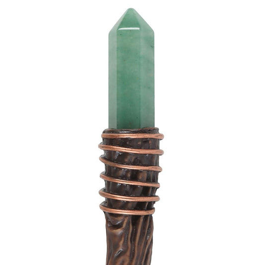 Abundance Green Aventurine Crystal Wand - Crystal Nest