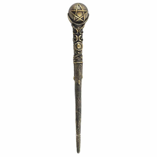 Bronze Pentagram Wand - Crystal Nest